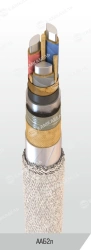 Power cable with aluminium conductors, with impregnated paper insulation, for voltage 3 kV of mark AAB2l according to TU 16.K71-