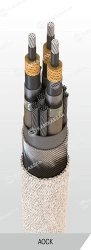 Power cable with aluminium conductors with paper insulation impregnated with viscous or non-flowing composition for voltage 20, 
