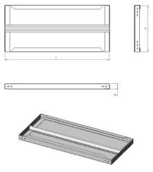 Metal shelf (series PM.1)