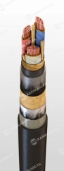 Power cable with copper conductors with impregnated paper insulation, for voltage of 1 kV of SBSHng grade according to TU 16.K09