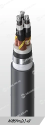 Power cable with aluminium conductors insulated with cross-linked polyethylene for voltage 6, 10, 15, 20, 30 and 35 kV of APvBPn