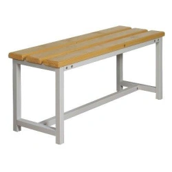 Wooden bench on metal frame, garden 2000x400x450mm