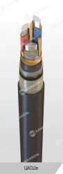 Power cable with aluminium conductors with paper insulation impregnated with non-flowing composition for voltage 6, 10 kV of TsA