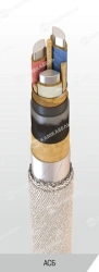 Power cable with aluminium conductors, with impregnated paper insulation, for voltage 3 kV of ASB grade according to TU 16.K71-2