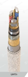 Power cable with aluminium conductors with paper insulation impregnated with viscous or non-flowing composition for voltage 6, 1