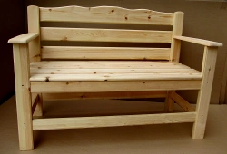 Garden bench pine 46x48x112CM