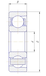 Bearing T-36206E GOST 520-2011
