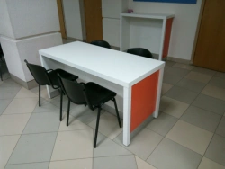 Manufacture of desks without bollards for employees