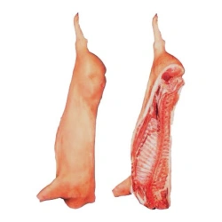 Pork meat of 1 category in half carcasses frozen