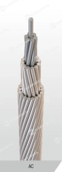 Non-insulated wires for overhead power lines of AC grade
