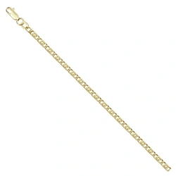 Hand jewellery in 585 gold Lumakina green bracelet with diamond facet NB17-046 1MM 25SM 11.22G