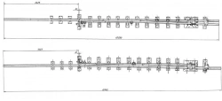 Frame rail with shank type P50 type 1/9 (project 2160.01.020/-01; 2160.01.030/-01)