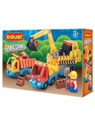 Bauer children's educational construction set "Construction Equipment" 69 elements in a box, article 659