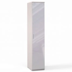 Rimini Ice FU1-01.CG, 1-door cupboard with mirror (from the set of modular furniture Rimini Ice )