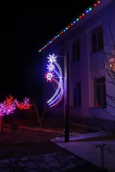 LED console (LED panel) "Three Stars" - decorative street lamp on brackets (modifications 220V, 24V,1
