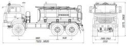 Fuel tanker ATZ 4680L5-10 on URAL chassis 55571-4151-78, 55571-4151-80, 55571-4151-82
