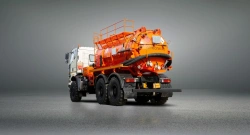 Gas condensate and oil collection unit with tipper unloading, RIAT brand, modification 3252 AZ on FAW 32 chassis.