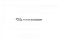 T-plate for humerus with angular stability (for 3,5 mm screws).