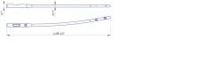 Hip locking pin (l.9,0mm; l.10,0mm; l.11,0mm; length 280...420mm)