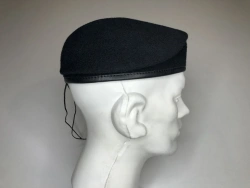 Berets in olive, blue, dark blue and black colours.