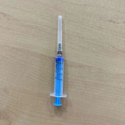 Injection syringe for single use, three-detailed, sterile type "Luer", with needle, version - 6 A "Luer" with needle, in version