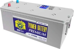 Accumulative lead rechargeable battery TYUMEN BATTERY 6ST-210CR PREMIUM dry-charge starter battery