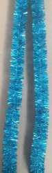 Tinsel 6-ply, length 2M, diameter 7CM, turquoise
