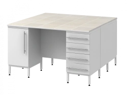 High island table on pedestals 1500 SOTKn in