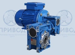 Double stage worm gearmotor DRV