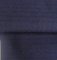 Smooth-dyed cotton-polyester suit fabric, article C 45 BYU