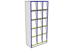 Wooden cupboard for periodicals