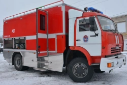 Fire-fighting vehicle - base vehicle of gas and smoke protection service ABG (43253), type 4344-L2, modification 4344L7, on the
