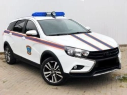 Car type LV00, mod. LVS00G cat. M1 version "Emergency Situations Ministry, "Police" on the basis of LADA GF, mod. GFK210
