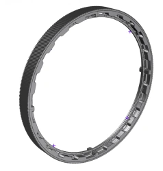 Toothed ring with hood installation 1340.08.001