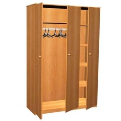 Wardrobe with combination 3-leaf wardrobe