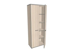 Shelving unit 2-door, high, wide 776*402*1980 mm ASSHZ-4