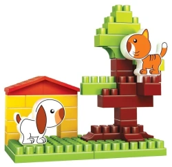 Bauer Zooblox children's educational construction toy Puppy and Kitten set in a box, 33 pieces part number 585
