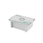 Polymer container for chemical disinfection, sterilisation and pre-sterilisation treatment of medical devices EDPO