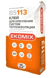 Dry mortar fine mortar mix "Adhesive for fixing thermal insulation systems" BS 113