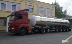Semi-trailer-slurry tanker on undercarriage of load-bearing construction YADISH-VM-PPC 912861