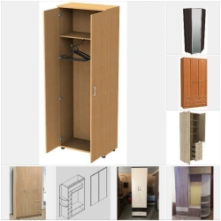 Wooden wardrobe