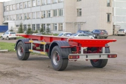 Truck trailer 4589P1, on axle unit OOO "MegaTron": MT-2900705.1410.1-1850, MT-2900705.1410.1-1950, MT-2900705.1410.1-205