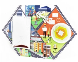 Bisiboard (didactic panel) wall mounted ARCHITECTOR. Series Learning Professions