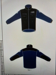 Fleece jacket for traffic police officers of the State Automobile Inspection of the Ministry of Internal Affairs of Russia