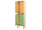Clothes wardrobe nursery double-deck for 6 places on 4 places Model Shf4s, Shf6s