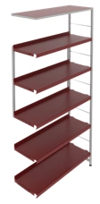 Metal shelving unit 880x300x1752 mm