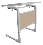 Single height adjustable pupil's desk with adjustable table top No. 3-No. 5 MGS3.040