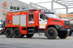 Fire and rescue truck PSA-4,?-?, type 5881S, modification 5881S4, on chassis Ural-4320-6951-70, 4320-6951-72, 4320-6951-74.