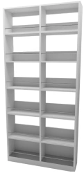 LDPE shelving unit retail MOPS, marking "MC FURNITURE"