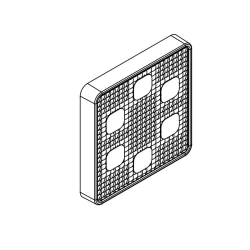 Lens for LED luminaires AMT-VE-100x100-3535(6)-20x50-AMK